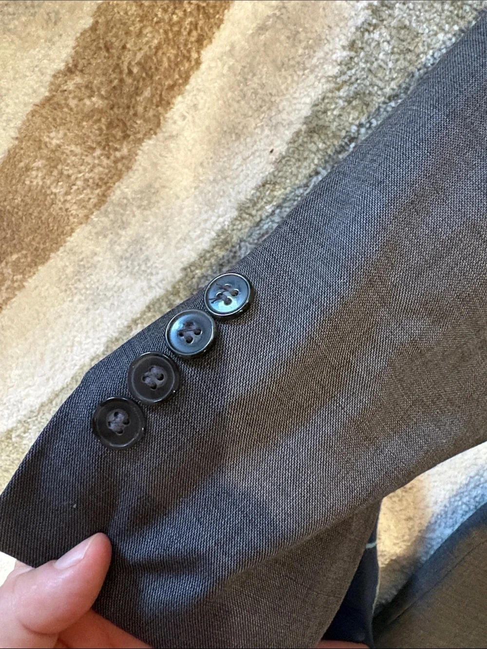 Calvin Klein Men's Slate Gray Two-Button Sport Coat